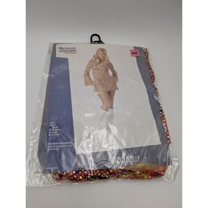 California Costumes Womens 70s Disco Dolly Costume Adult Small Dress & Head Wrap